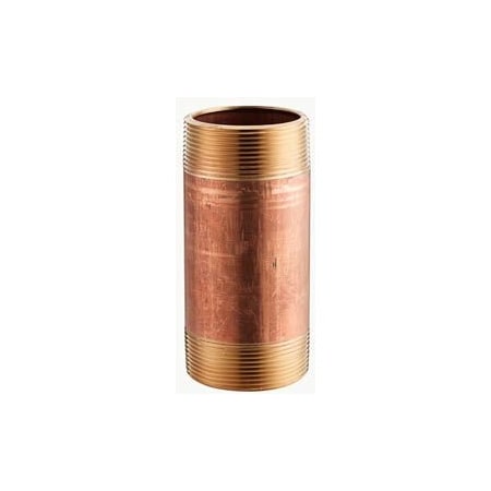 Merit Brass Co 6 In. X 12 In. Lead Free Red Brass Pipe Nipple - 140 PSI - Domestic 2096-1200